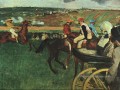 Aux courses Edgar Degas